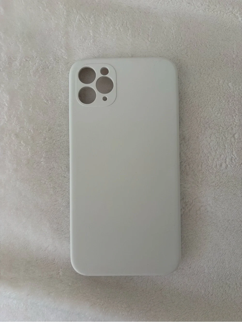 White Silicone 11ProMax iPhone Case